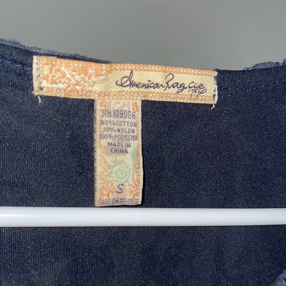 Navy Blue Lace Dress - Picture 6 of 6